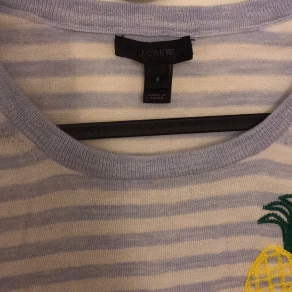 Jcrew pineapple Merino wool sweater top - Picture 2 of 3